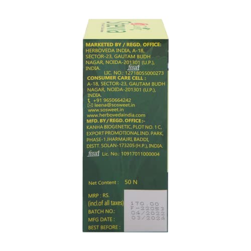 So Sweet Stevia Sachets, 50 Sachets, Zero-Calorie, 100% Natural Sweetener, Sugar-Free, Perfect for Sweetening Drinks, Tea, Coffee, Ideal for Weight Management & Diabetic-Friendly Diets - Image 3