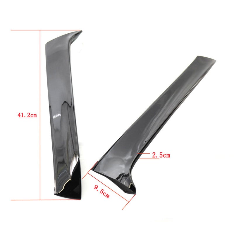 Rear Window Side Spoiler Glossy Black Replacement for VW Golf 7 R Variant Wagen 2014-2017 - Sturdy Durable Material Canard Splitter - Easy Installation - Image 2