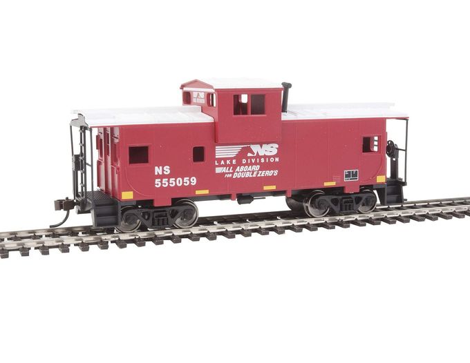 Walthers Trainline HO Scale Model Norfolk Southern Vision Caboose, Red/White - Image 4