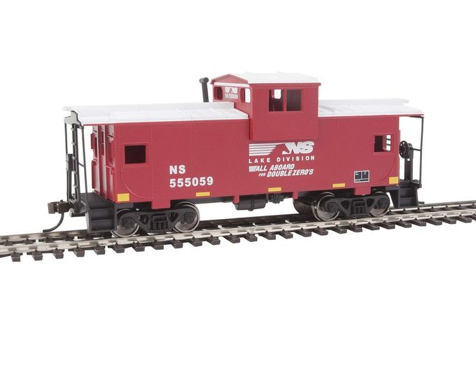 Walthers Trainline HO Scale Model Norfolk Southern Vision Caboose, Red/White - Image 2