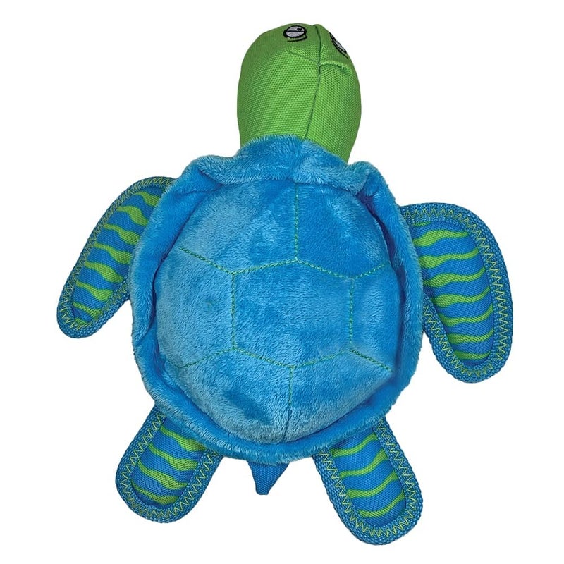Spunky Pup Clean Earth Plush Turtle Made from 100 Recycled Water Bottles Small - Image 2