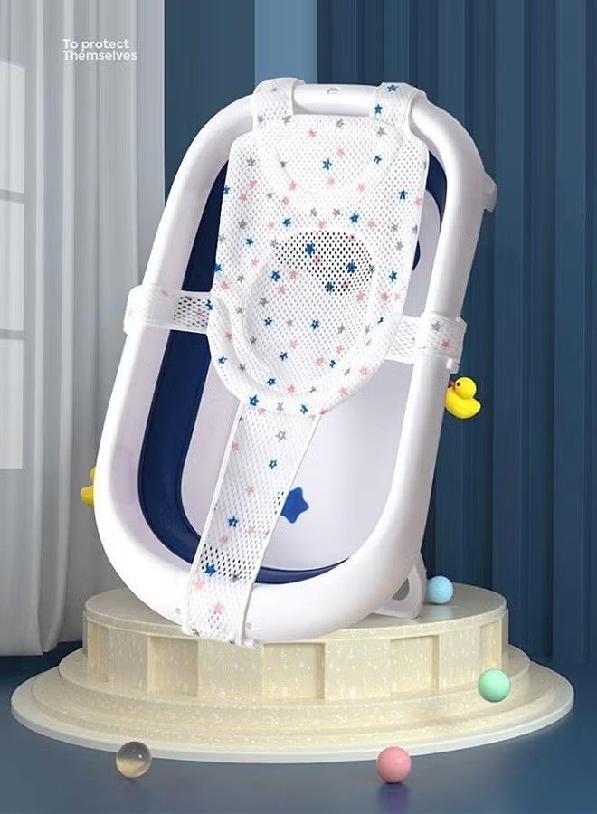 فرحة متطورة 1 قطعة حصيرة دعم الاستحمام الرضع مع خمسة زاوية دعم السلامة قابل للتعديل عدم الانزلاق حمام صافي مريحة حوض استحمام الطفل الرافعة - Image 2