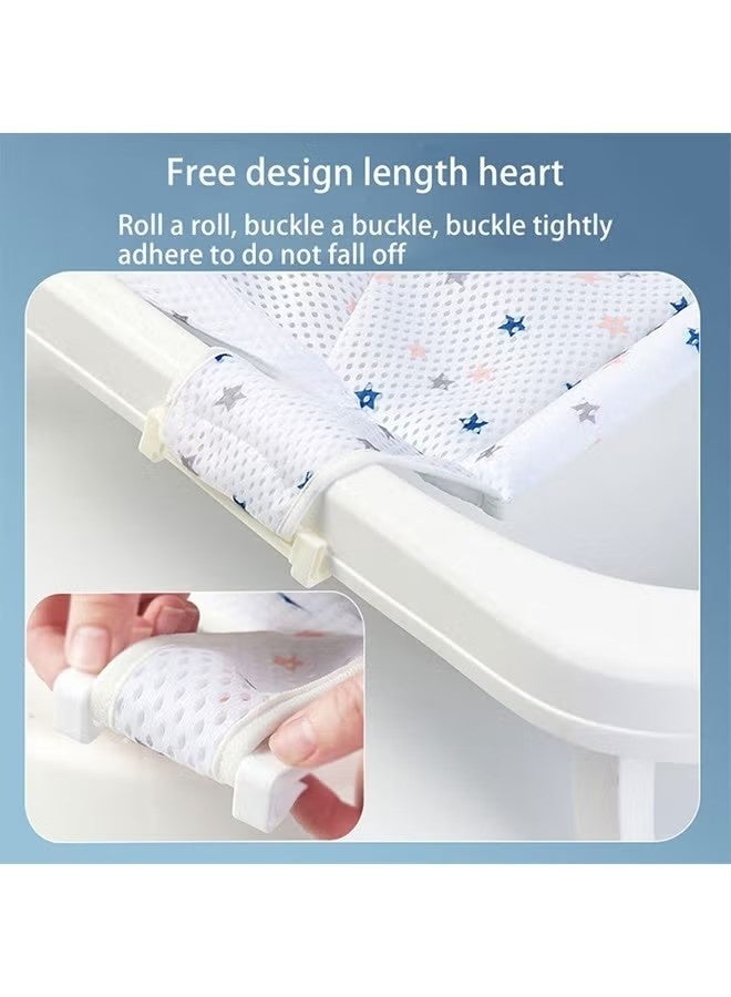 فرحة متطورة 1 قطعة حصيرة دعم الاستحمام الرضع مع خمسة زاوية دعم السلامة قابل للتعديل عدم الانزلاق حمام صافي مريحة حوض استحمام الطفل الرافعة - Image 3