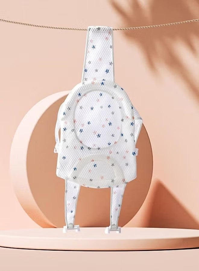 فرحة متطورة 1 قطعة حصيرة دعم الاستحمام الرضع مع خمسة زاوية دعم السلامة قابل للتعديل عدم الانزلاق حمام صافي مريحة حوض استحمام الطفل الرافعة - Image 4