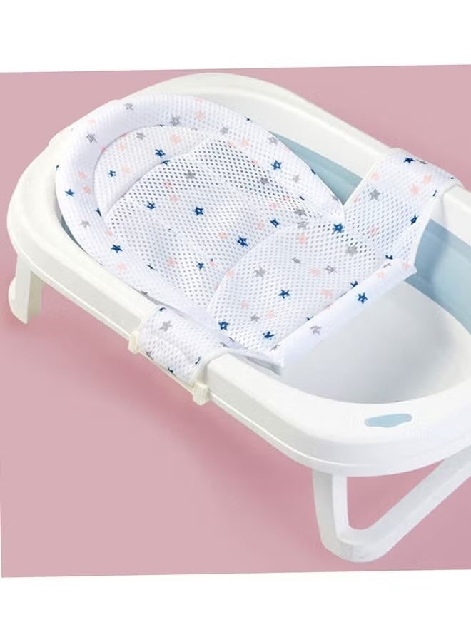 فرحة متطورة 1 قطعة حصيرة دعم الاستحمام الرضع مع خمسة زاوية دعم السلامة قابل للتعديل عدم الانزلاق حمام صافي مريحة حوض استحمام الطفل الرافعة - Image 5