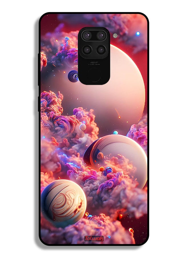 Tolwak Xiaomi Redmi Note 9 Protective Case Cover Clouds Abstract Art  - Image 2