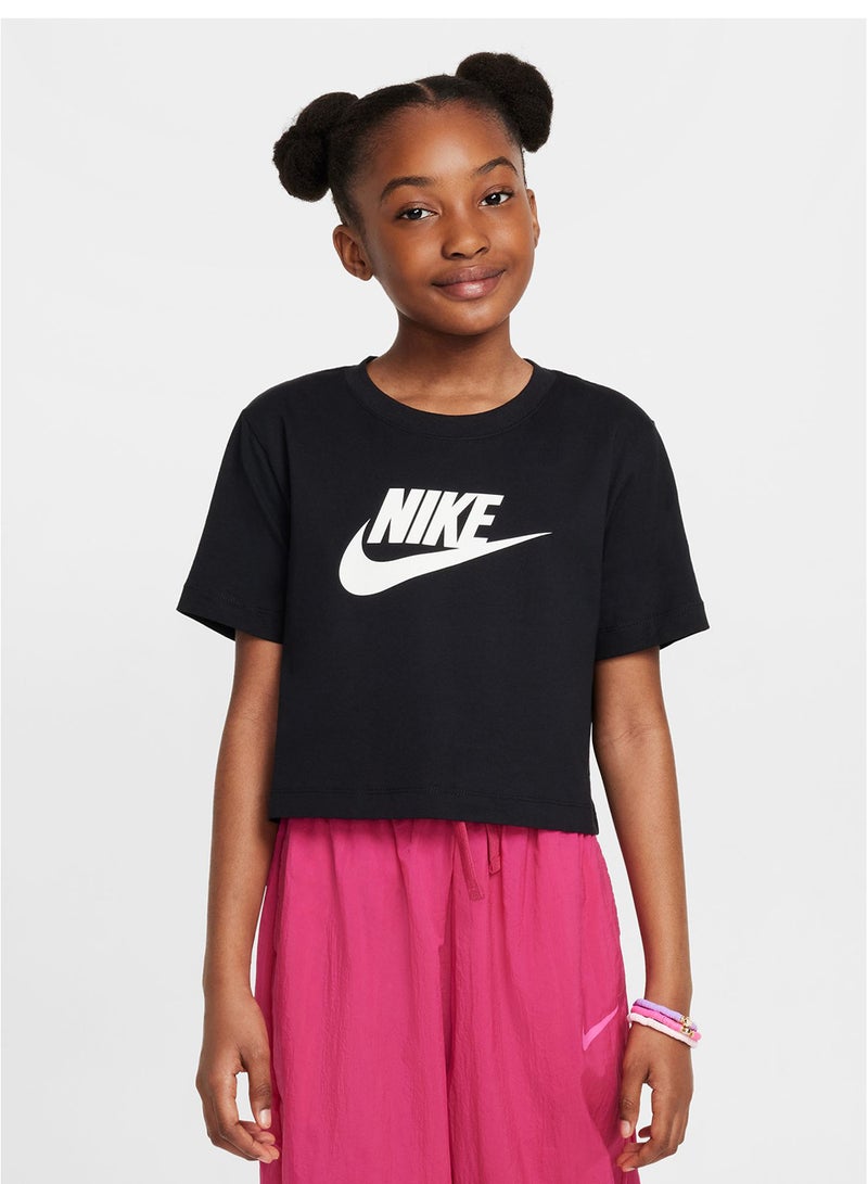 Nike Kids Nsw Cropped Futura T-Shirt - Image 1