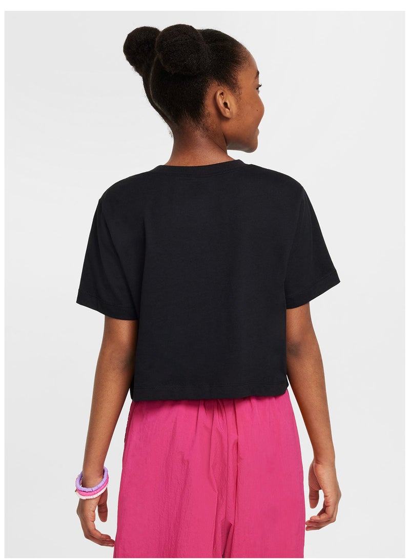 Nike Kids Nsw Cropped Futura T-Shirt - Image 2