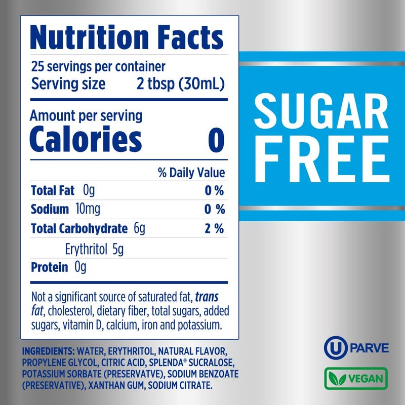 Splenda Coffee Syrup, French Vanilla, Sugar Free, Flavored Liquid Syrups for Drinks, 750 ml Bottle - Image 2