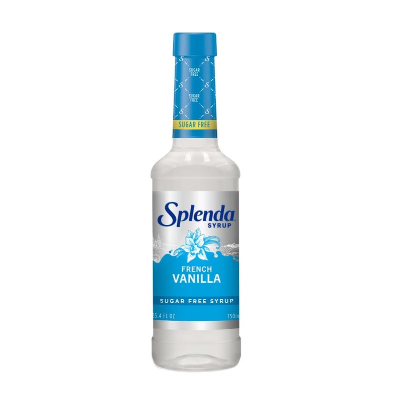Splenda Coffee Syrup, French Vanilla, Sugar Free, Flavored Liquid Syrups for Drinks, 750 ml Bottle - Image 1