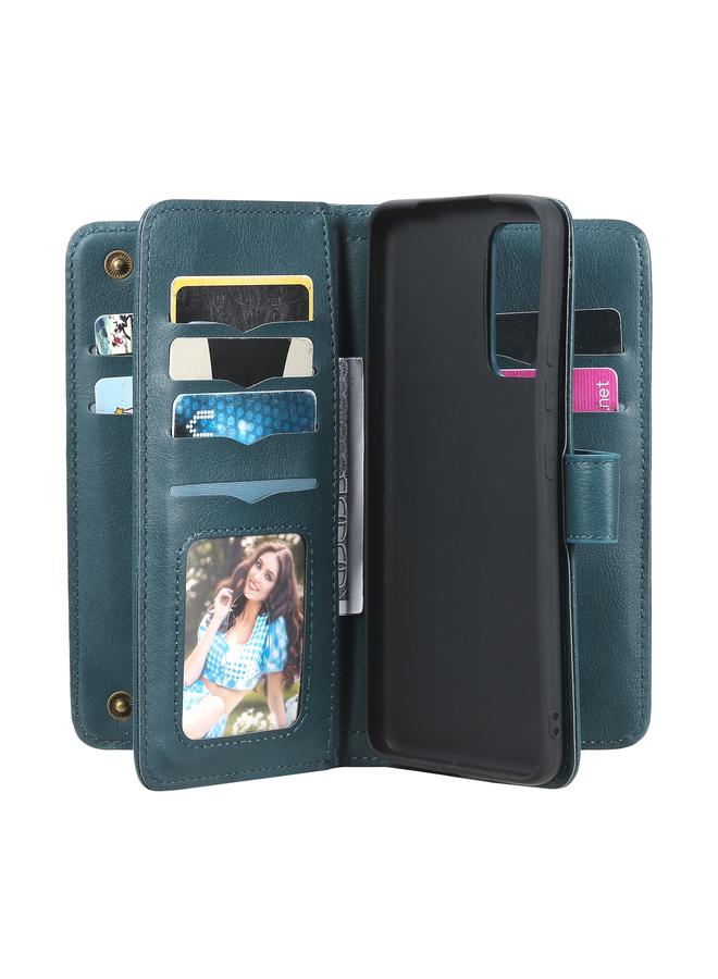 S-TOP Case For Samsung Galaxy A82 5G Multifunctional Magnetic Copper Buckle Horizontal Flip Solid Color Leather Case with 10 Card Slots & Wallet & Holder & Photo Frame - Image 5