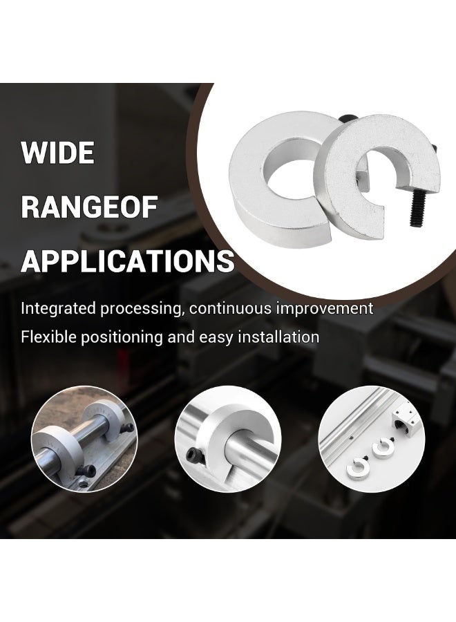 Linear Rail Limit Fixing Rings, 4pcs 16mm 16 Linear Rail Stop Collars Non-Collision Block Stopper Aluminum Alloy Shaft Limit Fixing Rings Parts Tool for 16mm Motion Shaft Guide (4 Pack) - Image 2