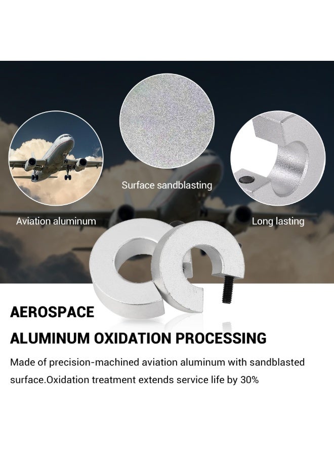 Linear Rail Limit Fixing Rings, 4pcs 16mm 16 Linear Rail Stop Collars Non-Collision Block Stopper Aluminum Alloy Shaft Limit Fixing Rings Parts Tool for 16mm Motion Shaft Guide (4 Pack) - Image 4