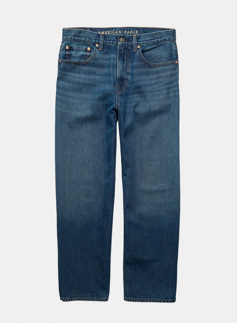 American Eagle جينز برميل قصير فضفاض AE - Image 3