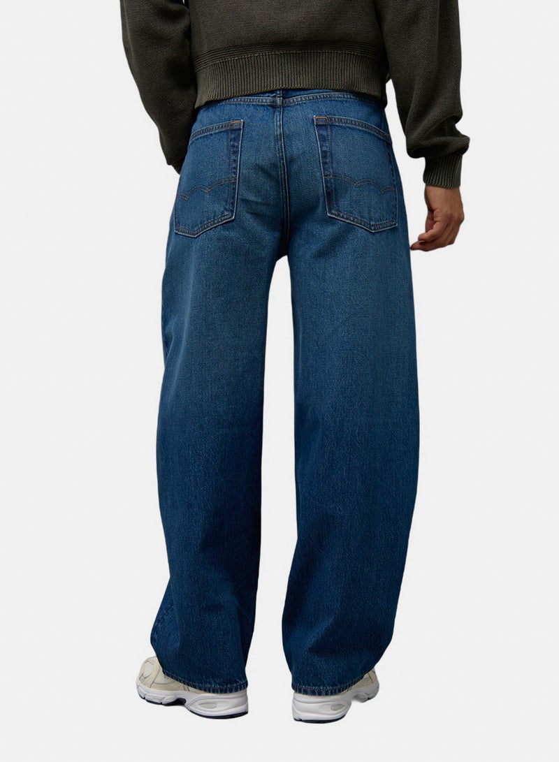American Eagle جينز برميل قصير فضفاض AE - Image 4
