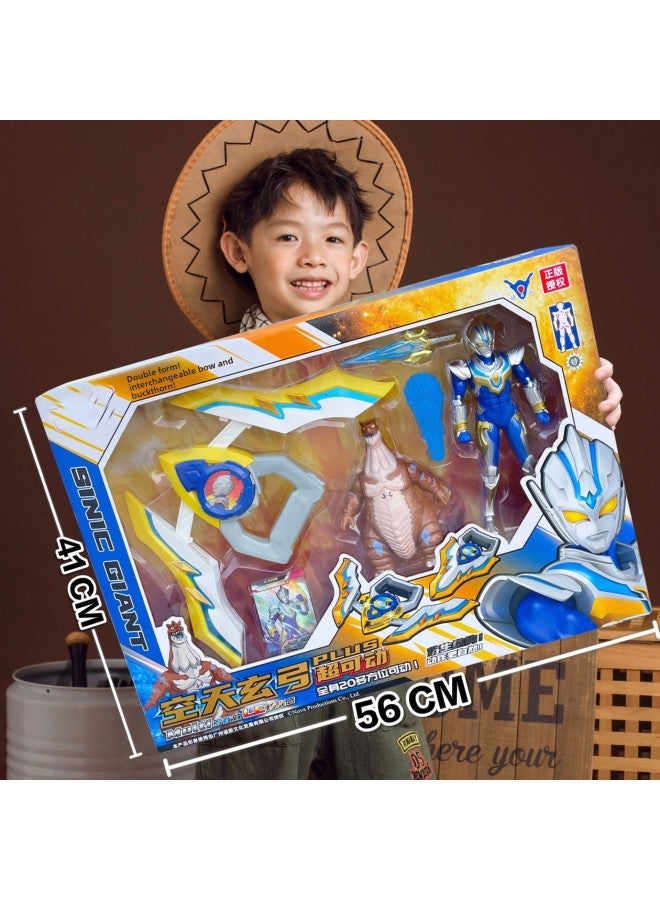 Genuine Chinese Superman Ott Monster Toy Robot Hero Superman Transformer Summoner Gift Box Set-Color: Xuangong Superman Monster Set 999-7
