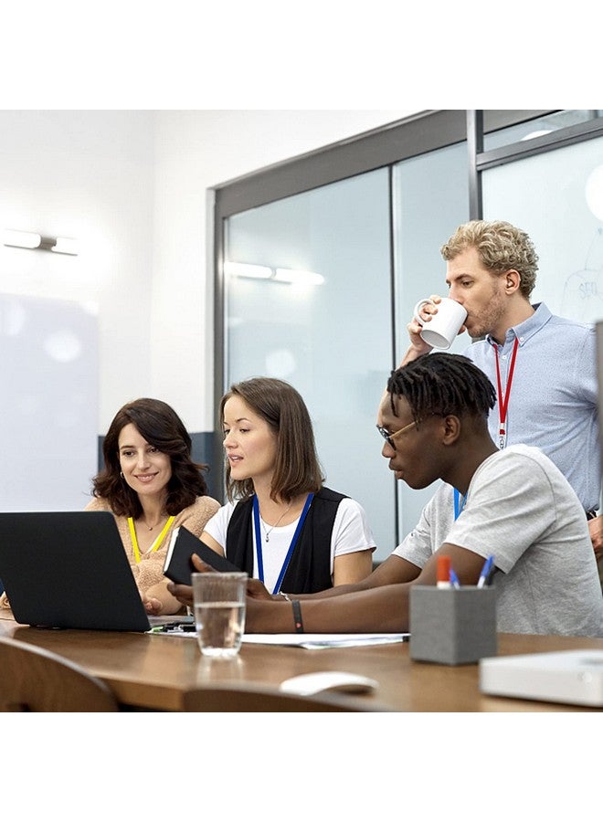 Korty Black Bulk Lanyards 50 Packs Lanyards For Id Badges,Lanyards With Swivel Hook Clips For Name Tag Lanyard Id Holder - Image 5