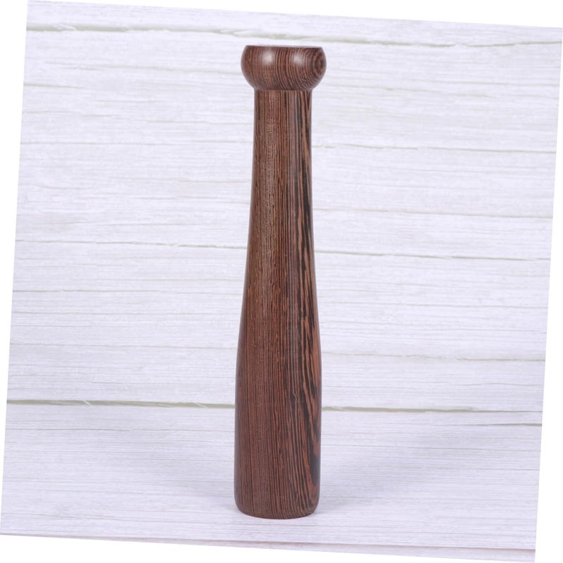 Wooden Garlic Crusher Pestle and Mortar Set for Spices Pills Kitchen Tool - Image 4