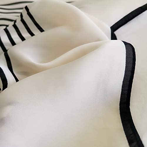 FONYVE Silk Feeling Scarf Medium Square Satin Head Wrap for Women 27.5 inches - Image 2