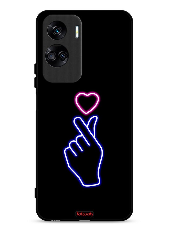 Tolwak Honor 90 Lite 5G Protective Case Cover Snap Heart Art - Image 1