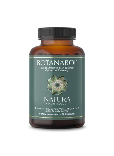 Natura Health Products Botanabol Supplement - Builds Strength & Endurance and Optimizes Recovery Time - Featuring Rhaponticum, Shilajit, Cordyceps, Cissus Quadrangularis (100 Capsules)