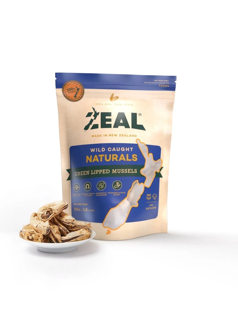 Zeal Wild Caught Green Lipped Mussels 50g