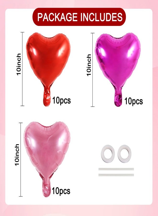 TONIFUL 15Pcs 18 Inch Checkered Pink Balloons Checkered Pink Heart Shape Foil Mylar Banners Decoration for Birthday Valentine's Day Wedding Bridal Shower Anniversary Engagement Party Supplies - Image 2