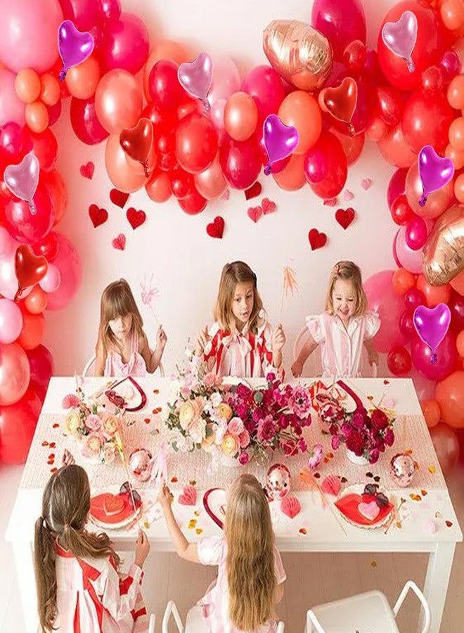 TONIFUL 15Pcs 18 Inch Checkered Pink Balloons Checkered Pink Heart Shape Foil Mylar Banners Decoration for Birthday Valentine's Day Wedding Bridal Shower Anniversary Engagement Party Supplies - Image 3