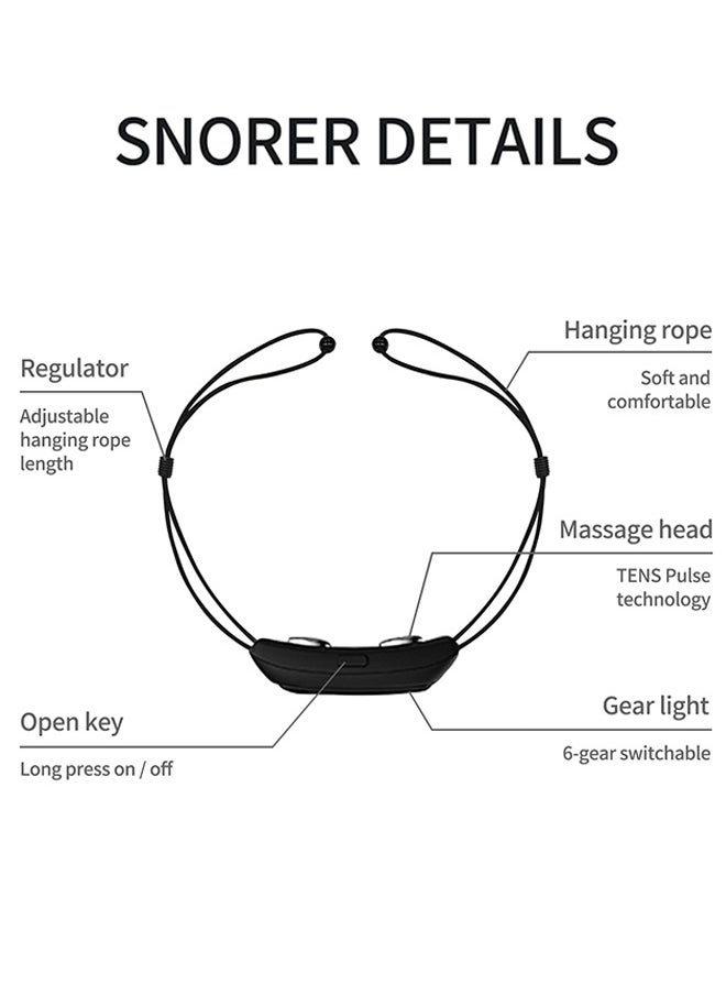 Sweet Life Intelligent Antis Snoring Device, USB Rechargeable Smart Snoring Device with Gear Indicator, 6 Gears Adjustable & Automatic Detection of Snoring, for Men and Women  - Image 3