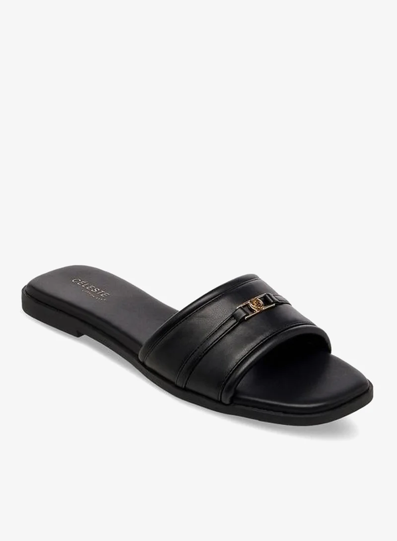 سيليست Women Monogram Accent Flat Sandals