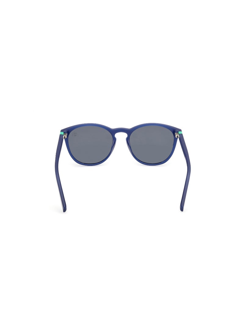TIMBERLAND FULL RIM TEEN BOY ROUND BLUE INJECTED SUNGLASSES - Image 4