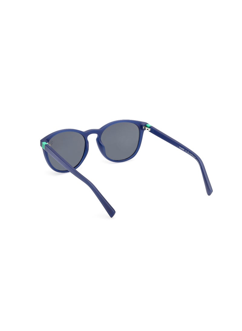 TIMBERLAND FULL RIM TEEN BOY ROUND BLUE INJECTED SUNGLASSES - Image 3