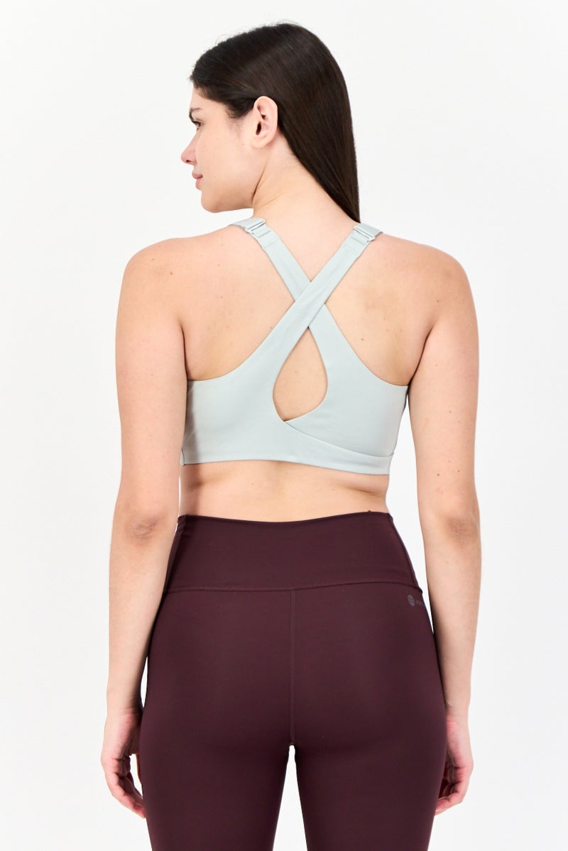 Adidas Women Padded Sports Bra, Sage - Image 3