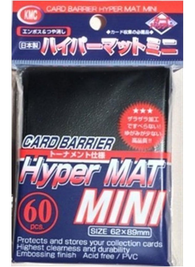 KMC KMC Sleeves MHM1584 Deck Protectors Mini Hyper Black, Pack - 60 by KMC Sleeves 