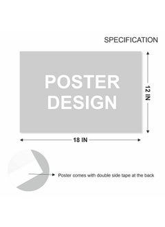 PAPER PLANE DESIGN Abstract Big Size Motivational Quote Gym Posters with Size of (A3 Size, Multicolour, Standard, 12 in x 18 inch)