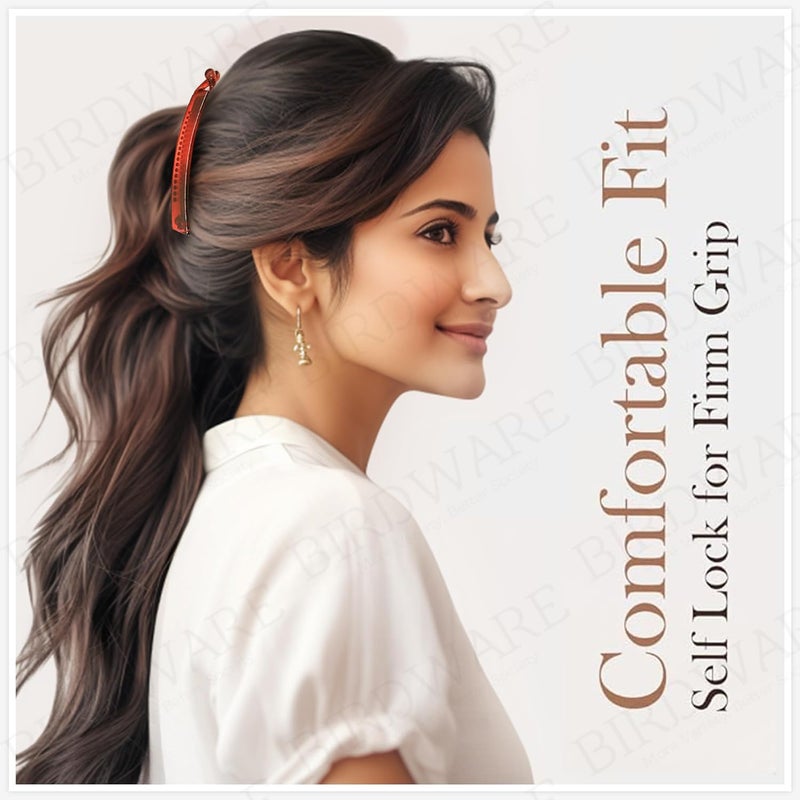 BIRDWARE Large Size Hair Clips for Women | Multicolor Butterfly Hair Claw | Imported Acrylic Material with Stone Embellishments | Durable Hair Clutchers - Image 4