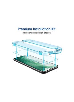 Amfilm amFilm 2 Pack OneTouch Tempered Glass Screen Protector for Samsung Galaxy S22 5G [6.2 Inch] with 2 Pack Camera Lens Protector [9H Hardness] Easy to Installation and Bubbles Free.  - Image 3