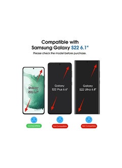 Amfilm amFilm 2 Pack OneTouch Tempered Glass Screen Protector for Samsung Galaxy S22 5G [6.2 Inch] with 2 Pack Camera Lens Protector [9H Hardness] Easy to Installation and Bubbles Free.  - Image 2