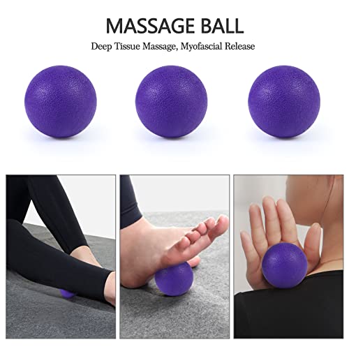 JOYENERGY 5 in 1 Foam Roller Set, Trigger Point Foam Roller Patented, Massage Roller Stick, Massage Ball, Stretching Strap for Deep Tissue Massager for Muscle Pilates Yoga Whole Body - Image 4