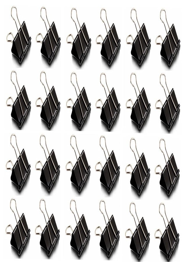ODDY Nickel Plated-Rust Resistant 32 mm Black Binder Clip (Pack of 24 pcs) - Image 2