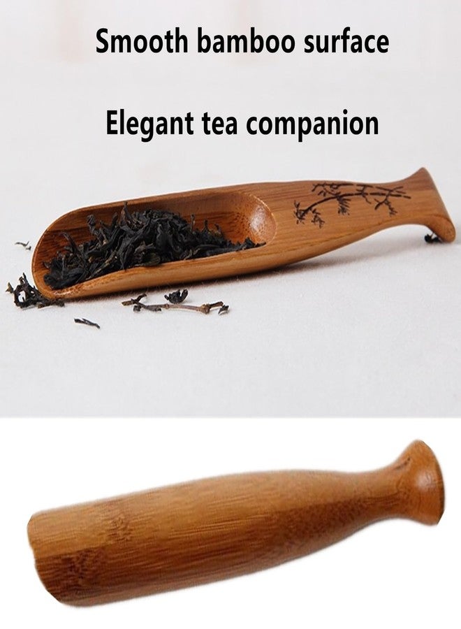 Yimluofa Bamboo Tea Spoon Scoop Shovel Chinese Kung Fu Loose Tea Measure Spoon for Home Teahouse Office - Image 5
