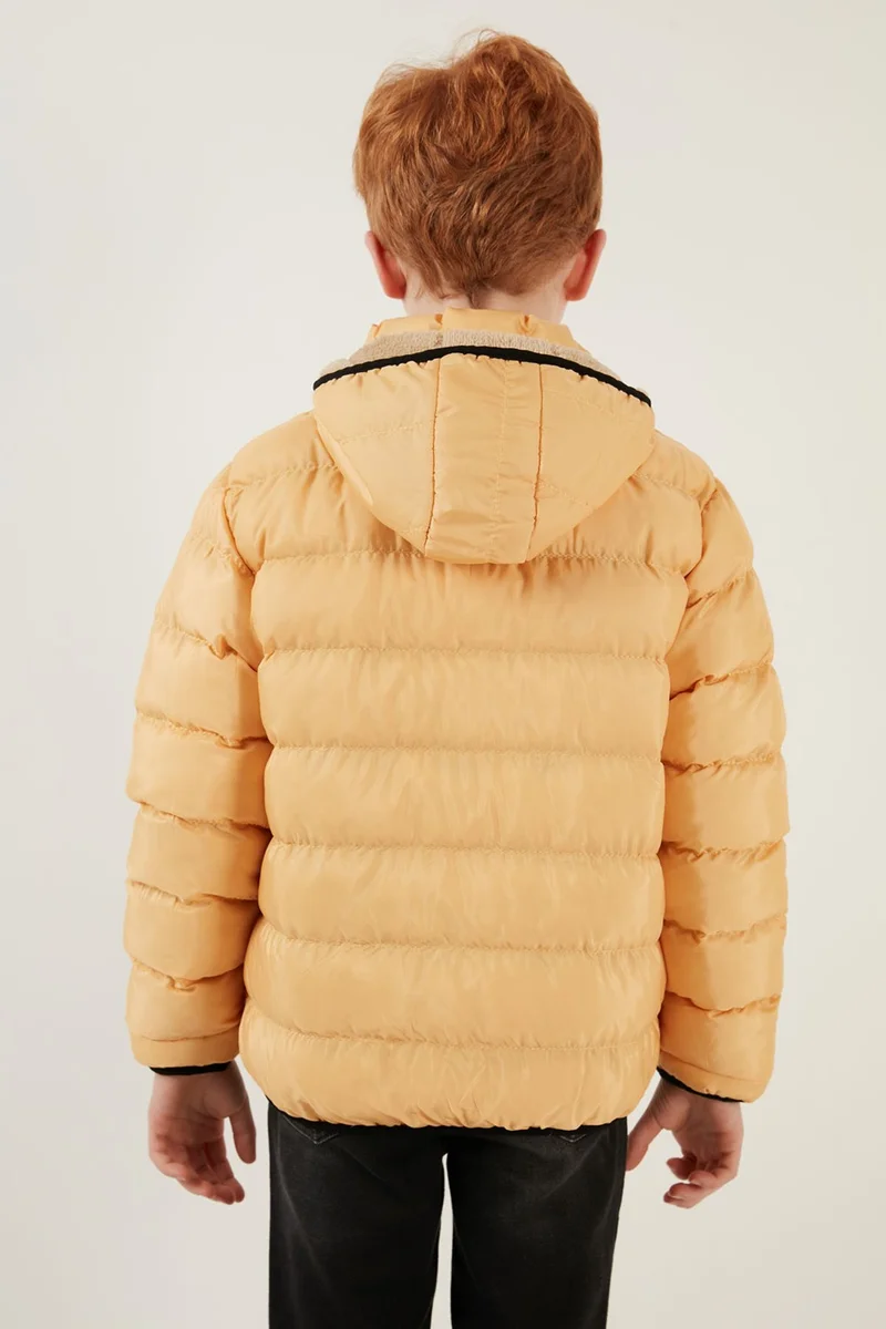 ليلا Plush Lined Hooded Slim Fit Puffer Coat Unisex Children's Coat 5764516