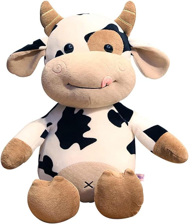 DZHJKIO Multi-category warehouse equip Generic Cow Plush Toy,16 inch Stuffed Animal Throw Plushie Pillow Doll,Soft Fluffy Friend Hugging Cushion-Present for Every Age and Occasion Stain resistant - Image 1