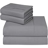 Utopia Bedding Utopia Bedding 4-Piece Queen Bed Sheet Set (Grey)  - Image 1