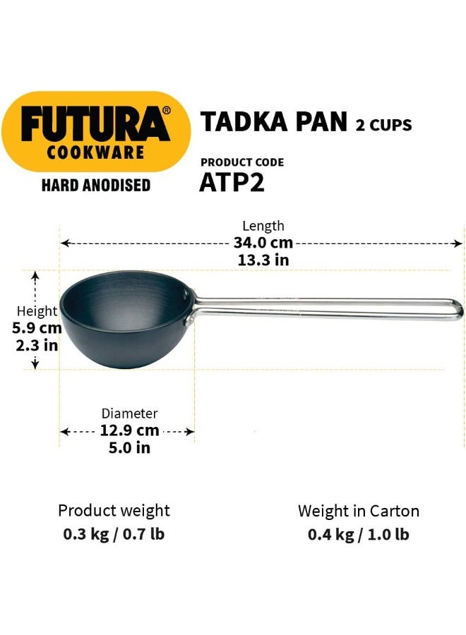 Hawkins FUTURA Anodised Heating Pan, 4.72 IN, Black - Image 3