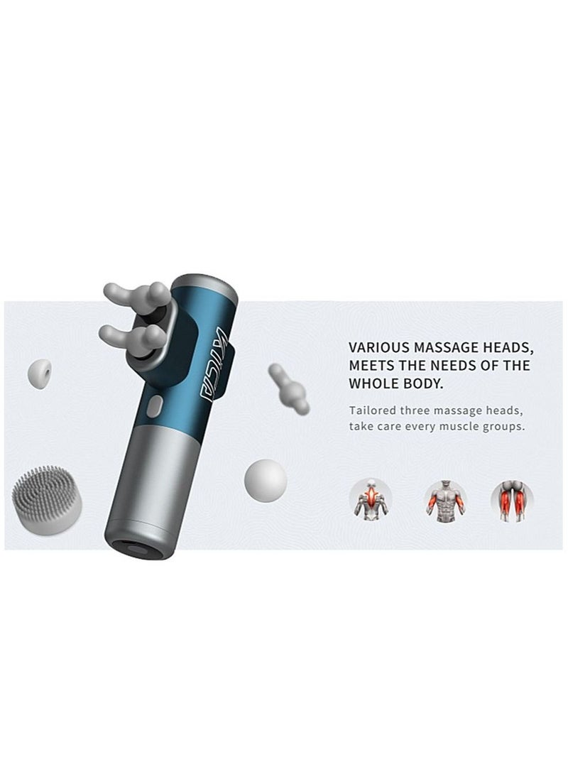 KiCA KICA pro Electric Handheld Massager Gun for Athletes Portable Small-Deep Tissue for Body Arms Back Muscle Massager Relief Gem/Sports Pain Recovery, Intelligent Speed Control, Mini Pocketsize - Image 2