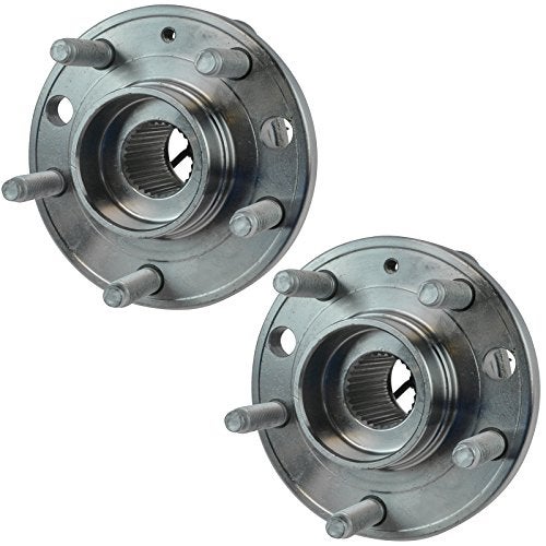 TRQ 2 Piece Front Wheel Bearing & Hub Assembly Set Compatible with 2006-2009 Pontiac Solstice 2007-2010 Saturn Sky - Image 1