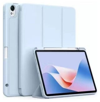 Case Compatible with Huawei MatePad 11.5"S 2024 (DMG-W00 TGR-W10), TPU Flexible Back Cover with Pencil Holder and Auto Wake/Sleep For MatePad 11.5" S (Blue)