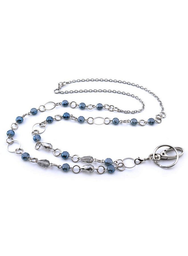 LUXIANDA LUXIANDA beads and rings Lanyard Necklaces Badge Holder Name Lanyards for Keys Stainless steel chain  - Image 1