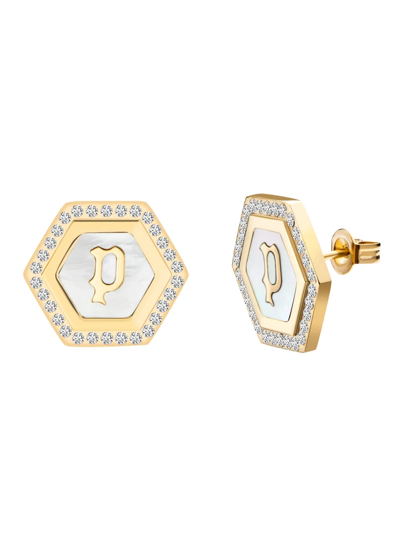 بوليس Police Gold Plated Earrings for Women - PEJLE2104022